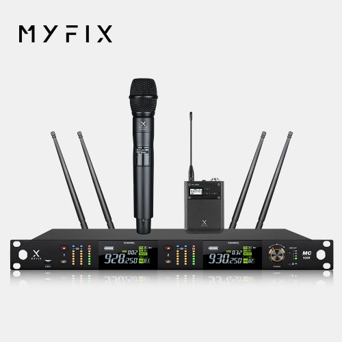 [MYFIX] MC-920 무선마이크 2채널 시스템 공연장 강의용 전문가용