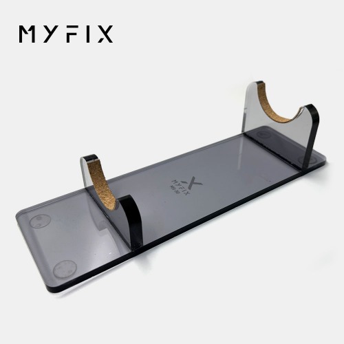 [MYFIX] MS-30 고급형 아크릴 블랙 투명 강대상용 핸드 마이크 거치대